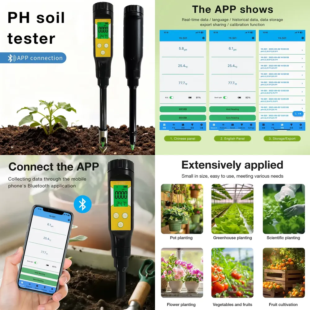 Plant Pot - WAP01 스마트 토양 pH 측정기 (고정밀