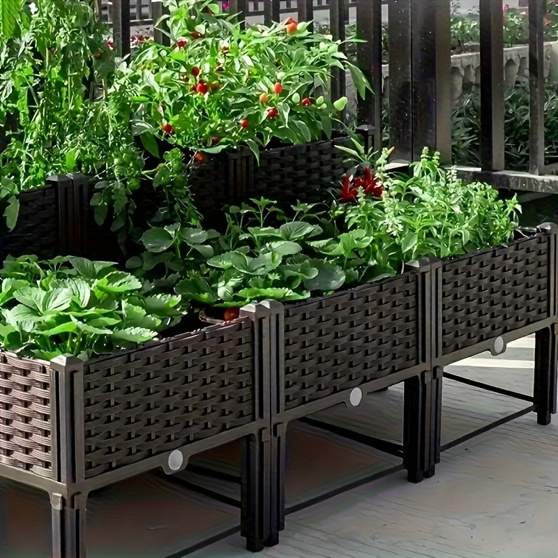 Raised Garden Bed - 정원용 높이 조절 화분, 자동 급수