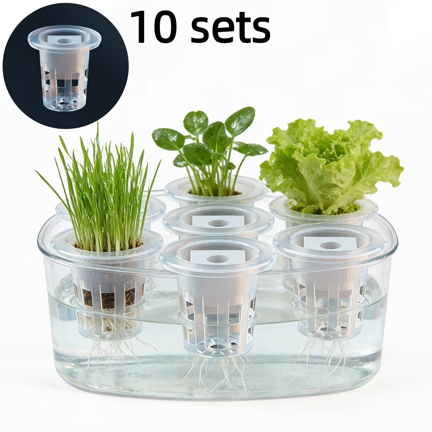 10개 수경재배 묘목 바구니 세트(10개의 심기 바구니 - Seed Starter Tray 리뷰 및 가격