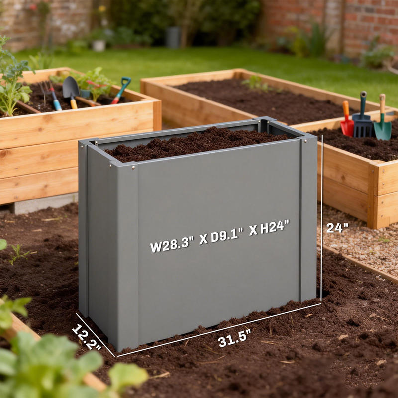아웃써니 높이형 정원용 황동 플랜터 박스 (야외용, 장 - Raised Garden Bed 리뷰 및 가격