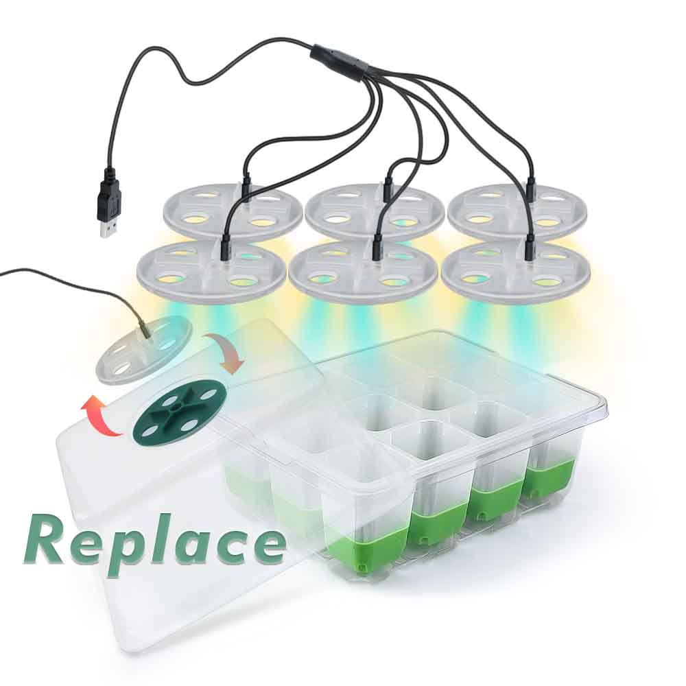 LED 성장 조명 모종 스타터 트레이 키트, 투명 커버 - Seed Starter Tray 리뷰 및 가격
