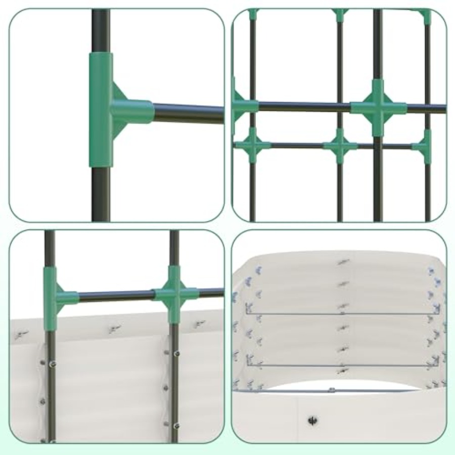 96인치 높이의 아연 도금된 높이 조절 가능한 정원용  - Raised Garden Bed 리뷰 및 가격