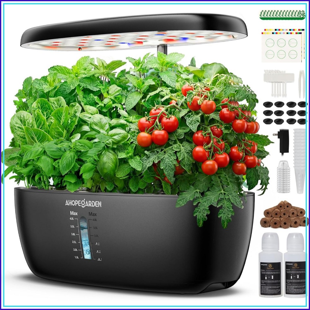 12포드 수경재배 정원(LED 성장등 포함), 실내 허 - Hydroponic Kit 리뷰 및 가격